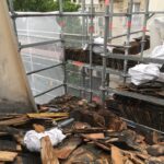 Installation of building site XVIIe
